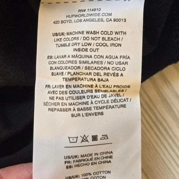 HUF x Marvel Venom All Over Print Black Shirt Mens Small New With Tags - Picture 7 of 9